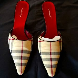 Burberry Slide Mule PumpsSz 38/8